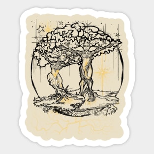 Trees of Life (Dark Lineart) Sticker